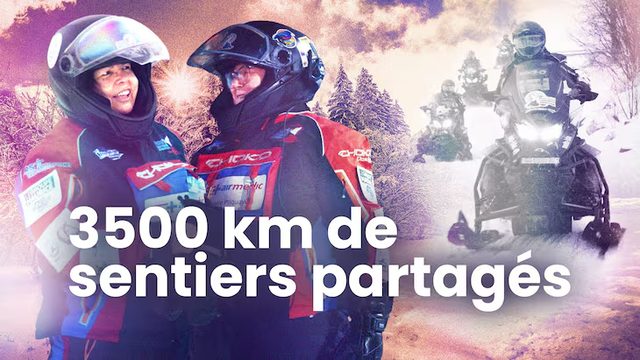 3500 km de sentiers partagés — poster